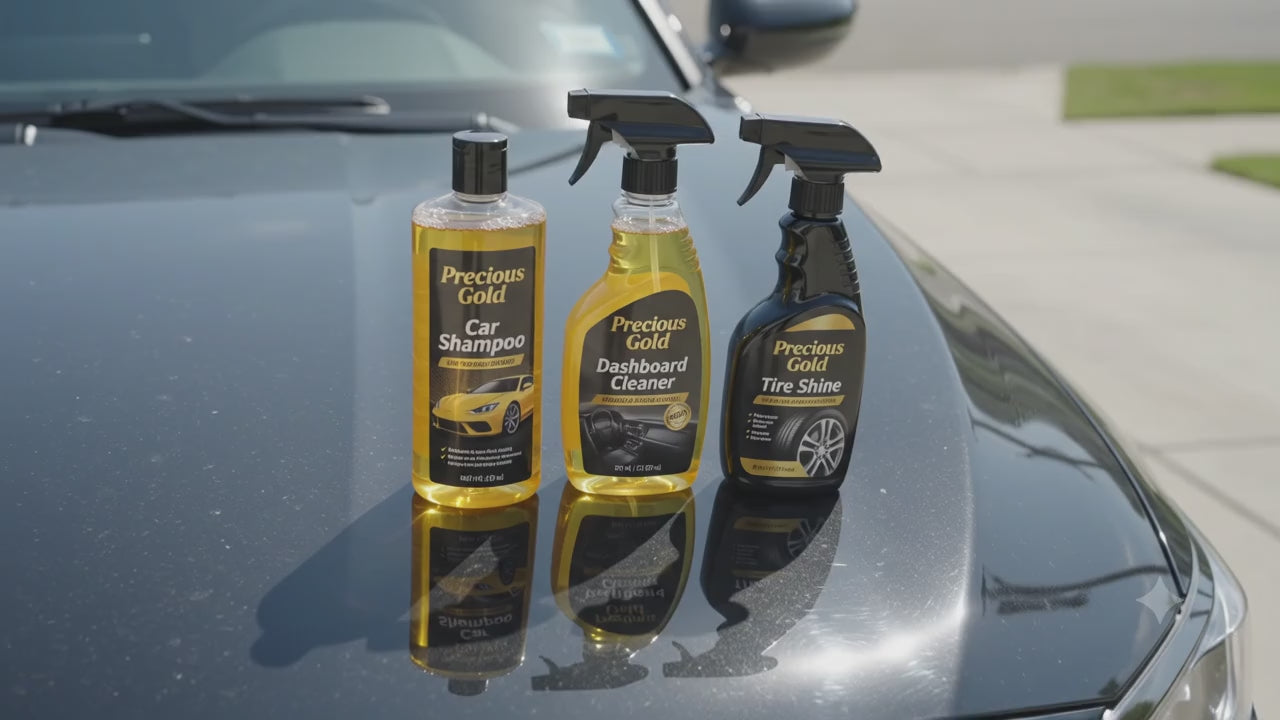 Precious Gold Dashboard and Tire Shine