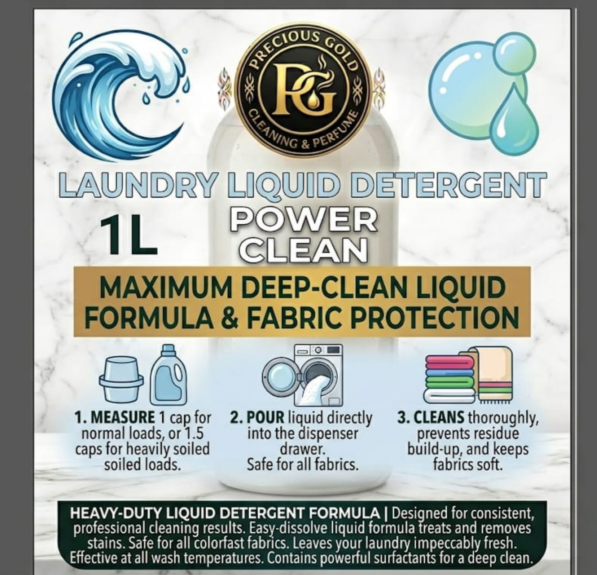 Precious Gold Laundry Liquid Detergent