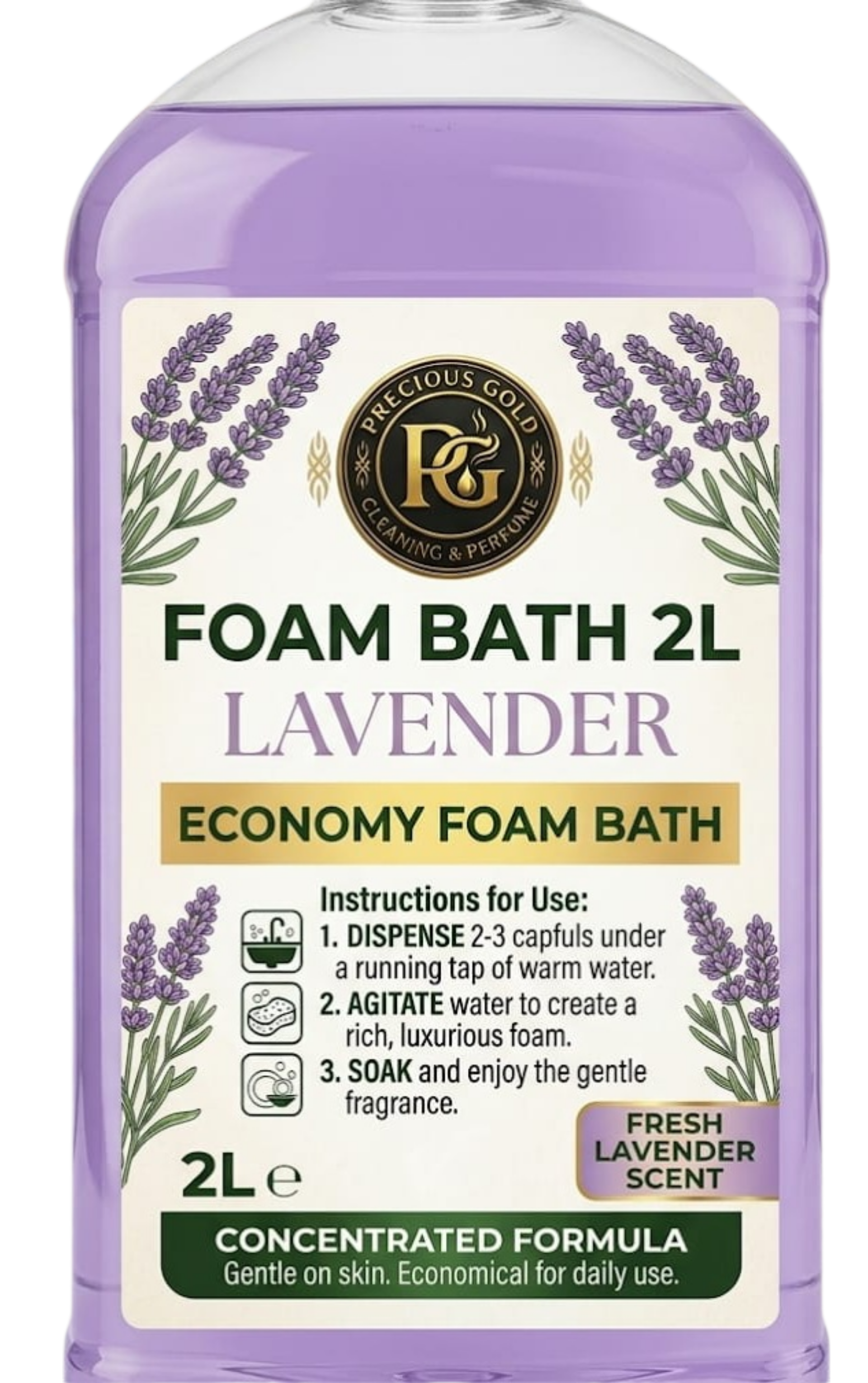 Precious Gold Foam Bath