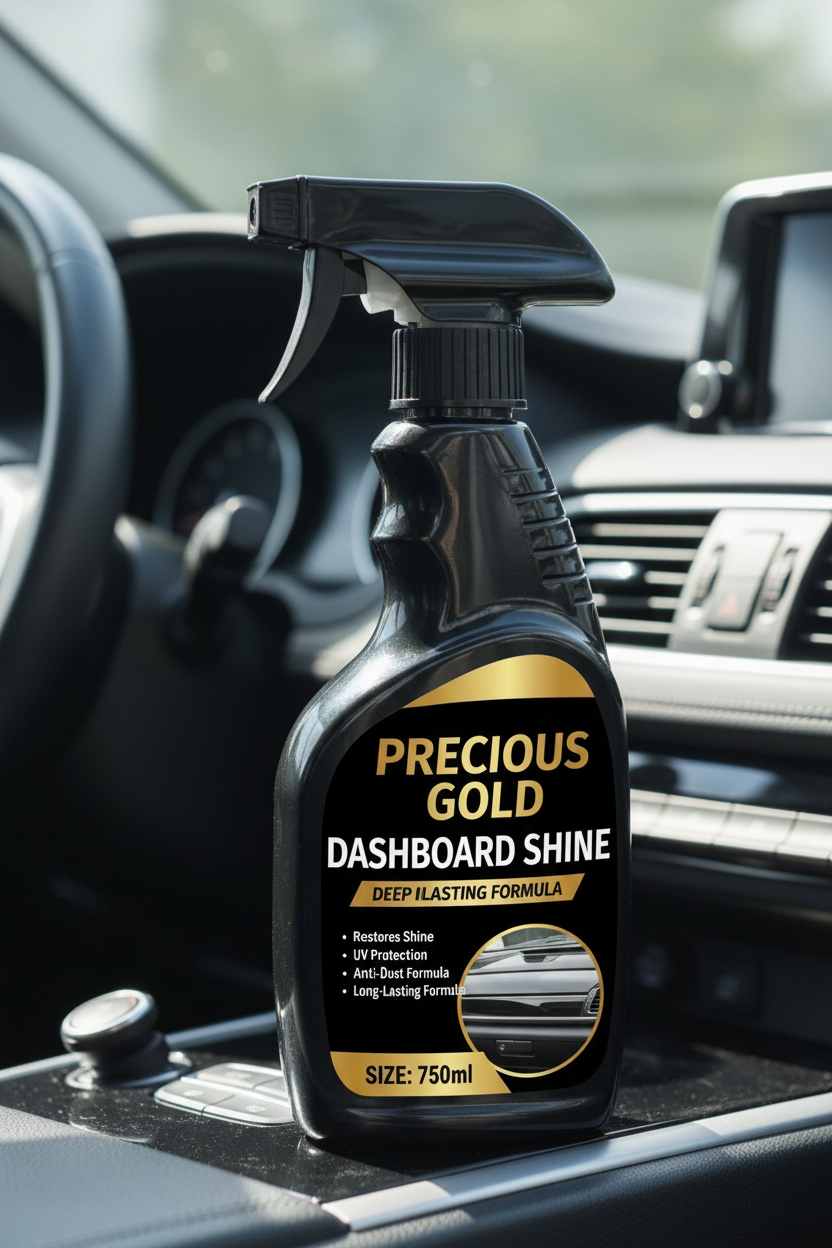 Precious Gold Dashboard and Tire Shine