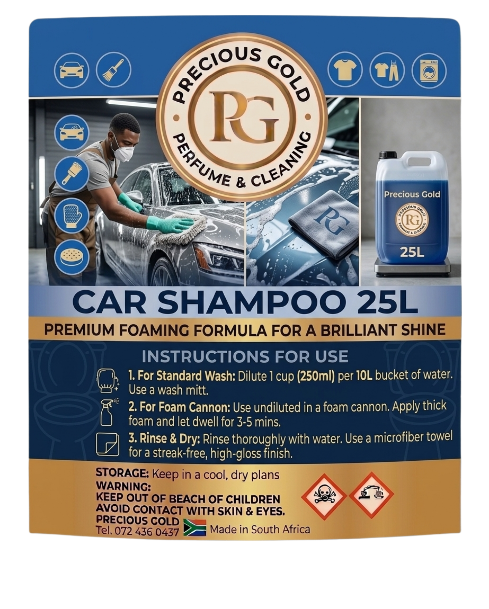 Precious Gold Car Shampoo