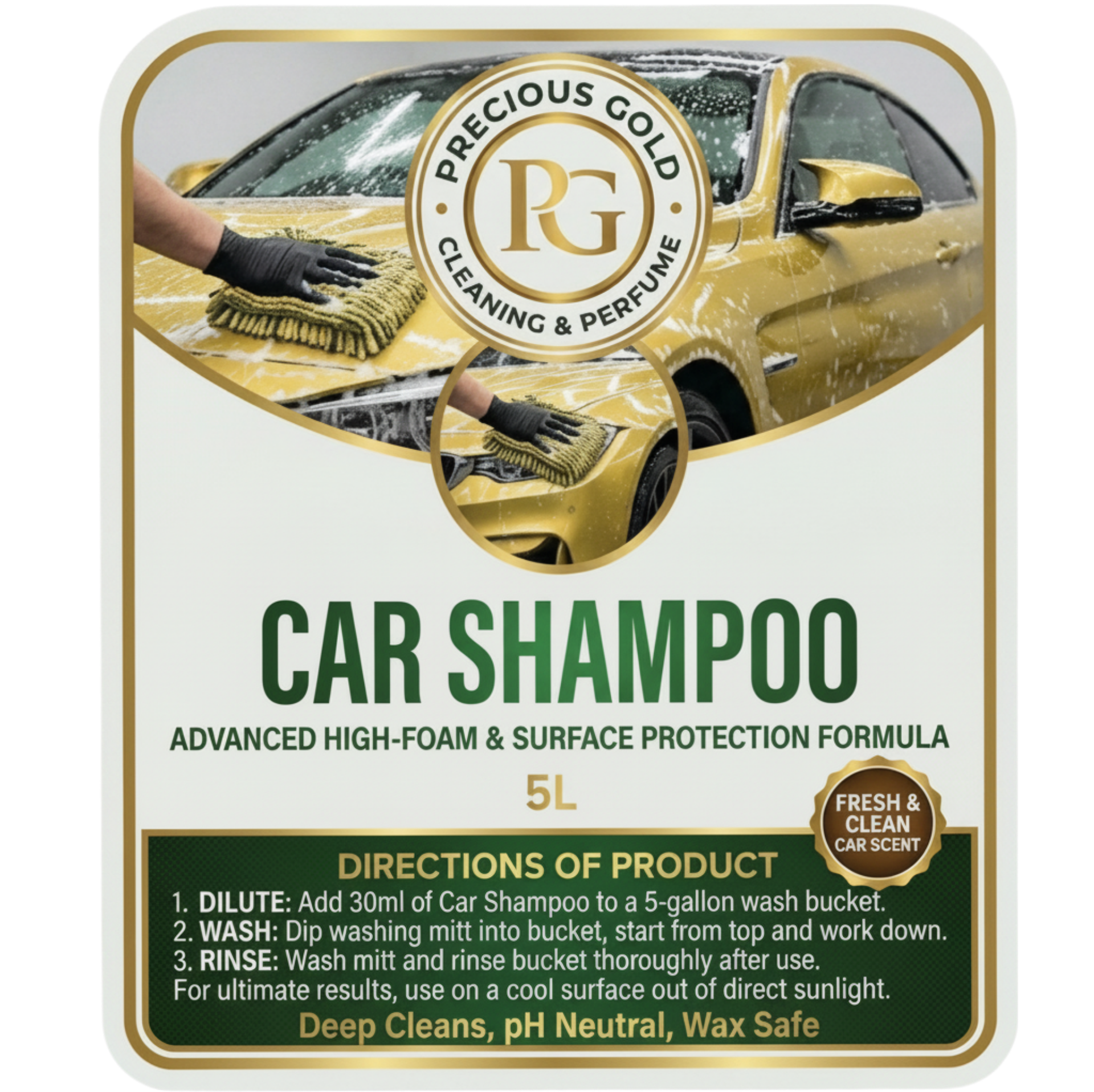Precious Gold Car Shampoo